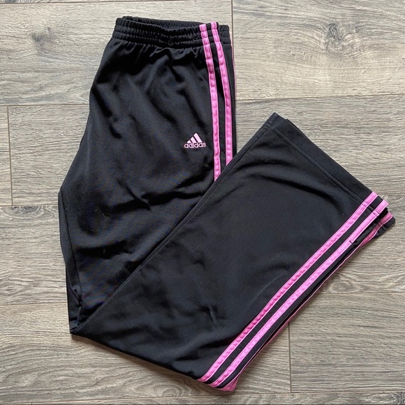 adidas Pants - Adidas Pink Stripe Athletic Pants Small